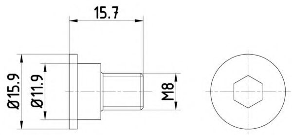 Surub, disc frana BMW Seria 5 (E60) (2003 - 2010) TEXTAR TPM0003 piesa NOUA