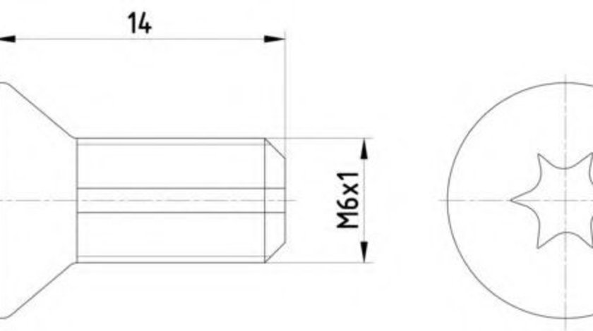 Surub, disc frana CITROEN BERLINGO (B9) (2008 - 2016) TEXTAR TPM0012 piesa NOUA