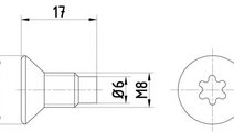 Surub, disc frana DACIA DUSTER (2010 - 2016) HELLA...