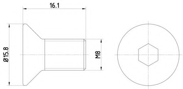 Surub, disc frana MAZDA CX-7 (ER) (2006 - 2016) TEXTAR TPM0006 piesa NOUA