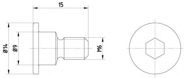 Surub, disc frana MERCEDES E-CLASS (W210) (1995 - 2003) TEXTAR TPM0001 piesa NOUA