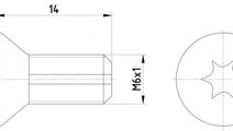 Surub, disc frana PEUGEOT 3008 (2009 - 2016) TEXTA...