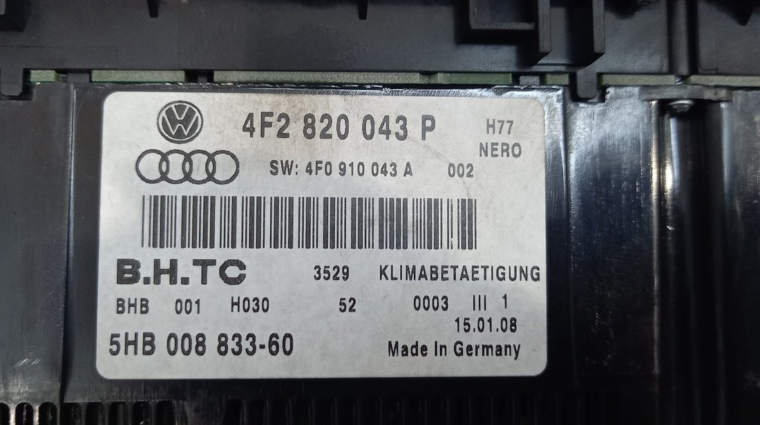 TABLOU COMANDA INCALZIRE AUDI A6 A6 - (2004 2009)