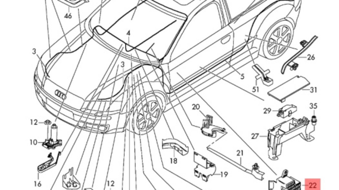 Tablou sigurante Volkswagen Golf 5 (1K) Hatchback 2005 1.9 TDI OEM 1K1941824