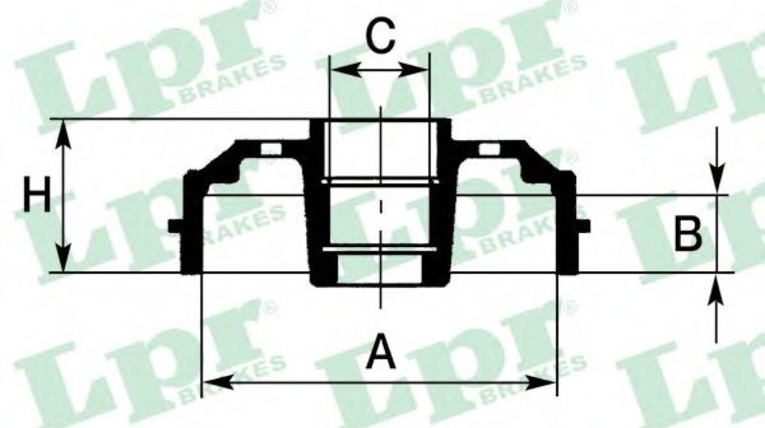 Tambur frana DACIA LODGY (2012 - 2016) LPR 7D0699CA piesa NOUA