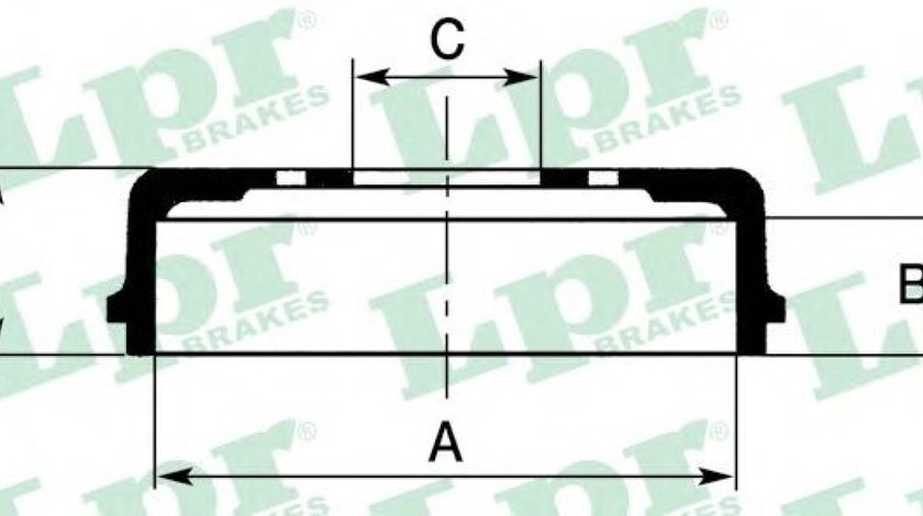 Tambur frana OPEL ASTRA H (L48) (2004 - 2016) LPR 7D0662 piesa NOUA