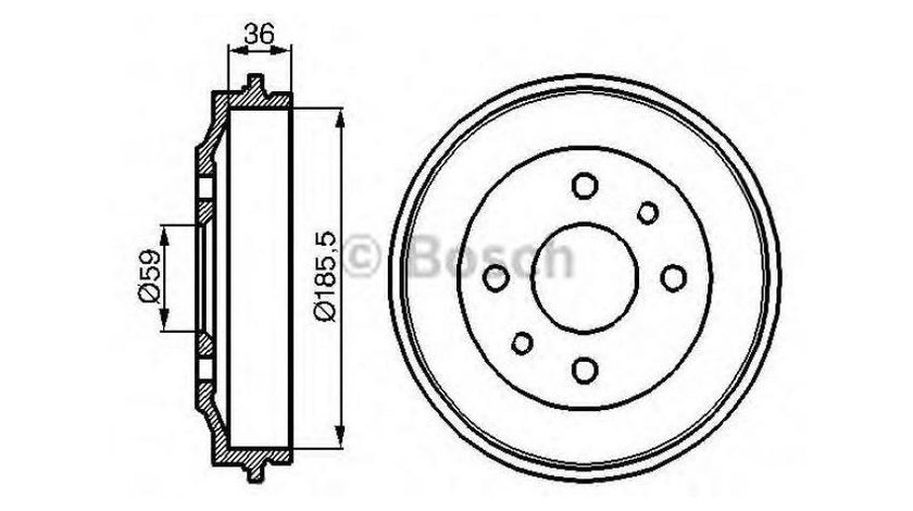 Tambur frana Seat SEAT MALAGA (023A) 1984-1993 #2 022165201A