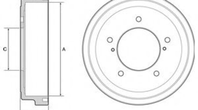 Tambur frana SUZUKI GRAND VITARA I (FT) (1998 - 2005) DELPHI BF544 piesa NOUA