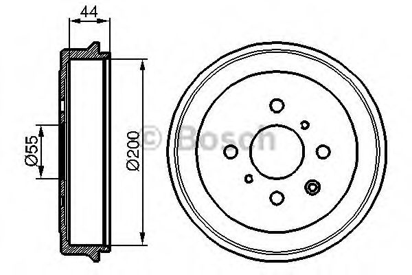 Tambur frana TOYOTA AYGO (PAB4_, KGB4_) (2014 - 2016) BOSCH 0 986 477 148 piesa NOUA