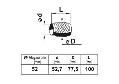 Teava flexibila, esapament AUDI A6 (4B2, C5) (1997 - 2005) ERNST 460231 piesa NOUA