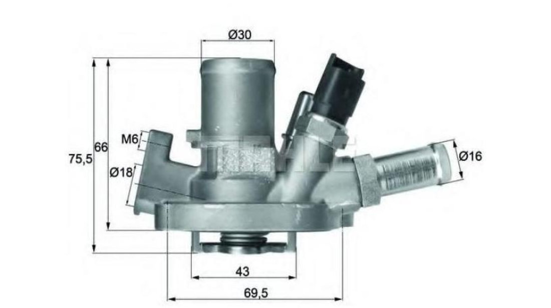 Termostat Jeep RENEGADE autoturism de teren, inchis (BU) 2014-2016 #2 55215006