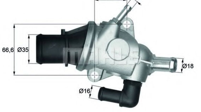 Termostat,lichid racire ALFA ROMEO 146 (930) (1994 - 2001) MAHLE ORIGINAL TI 125 88 piesa NOUA