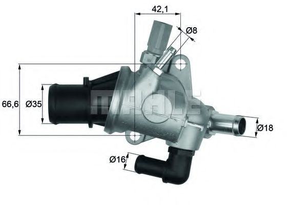 Termostat,lichid racire ALFA ROMEO 146 (930) (1994 - 2001) MAHLE ORIGINAL TI 154 88 piesa NOUA