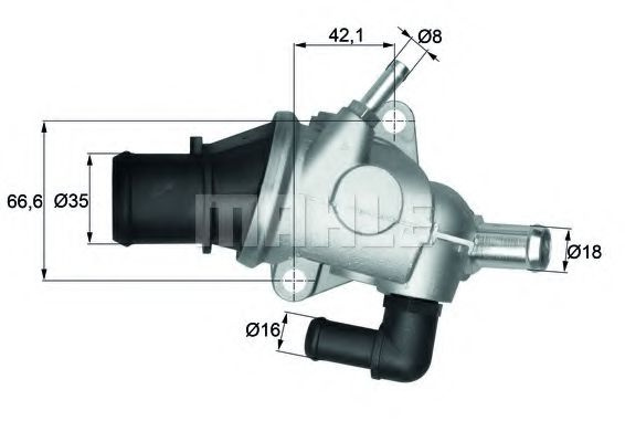 Termostat,lichid racire ALFA ROMEO 156 (932) (1997 - 2005) MAHLE ORIGINAL TI 125 88 piesa NOUA