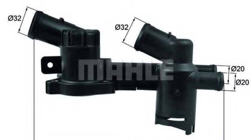 Termostat,lichid racire AUDI A3 Sportback (8PA) (2004 - 2013) MAHLE ORIGINAL TH 52 piesa NOUA