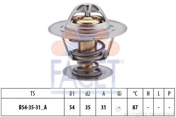 Termostat,lichid racire AUDI A4 (8D2, B5) (1994 - 2001) FACET 7.8223S piesa NOUA