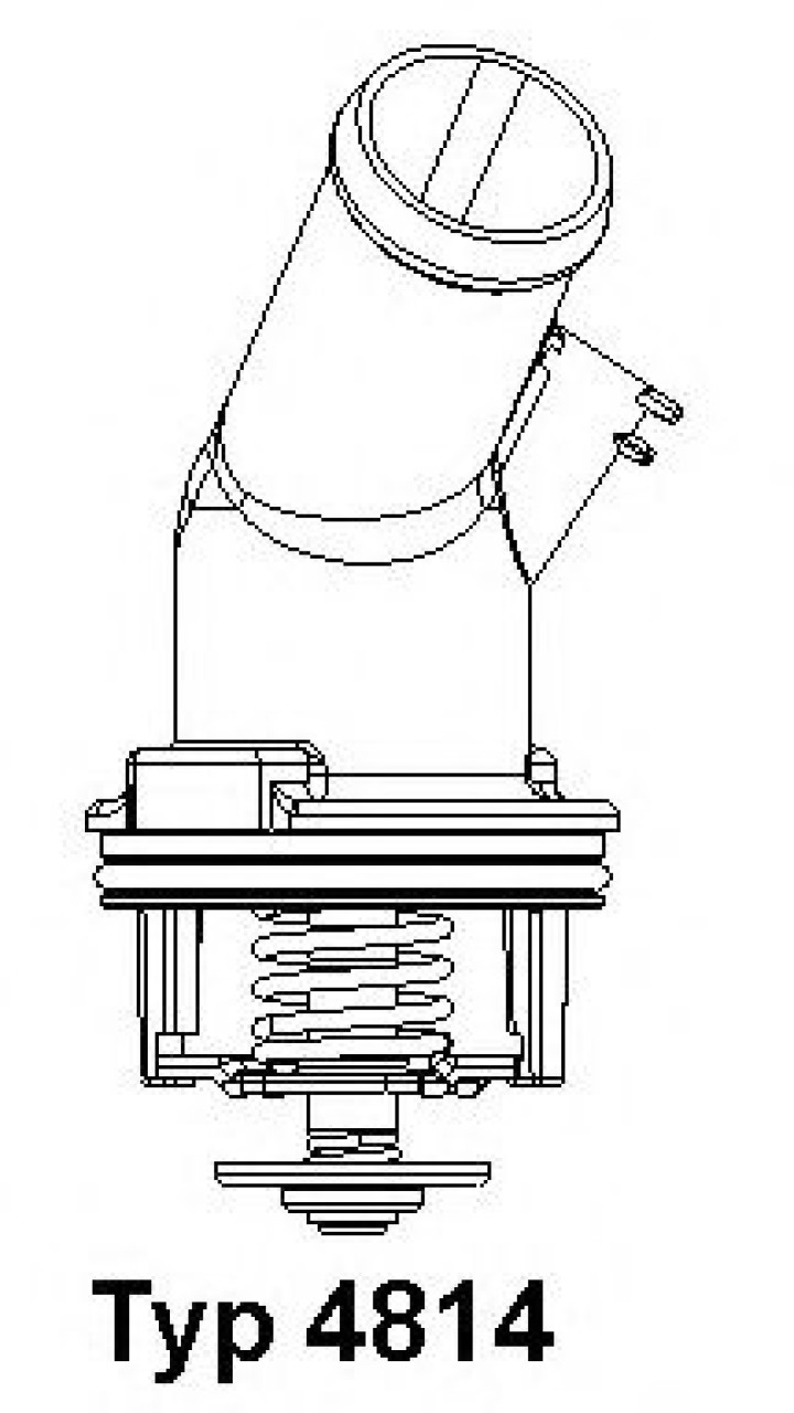 Termostat,lichid racire AUDI A4 (8EC, B7) (2004 - 2008) WAHLER 4814.92D piesa NOUA