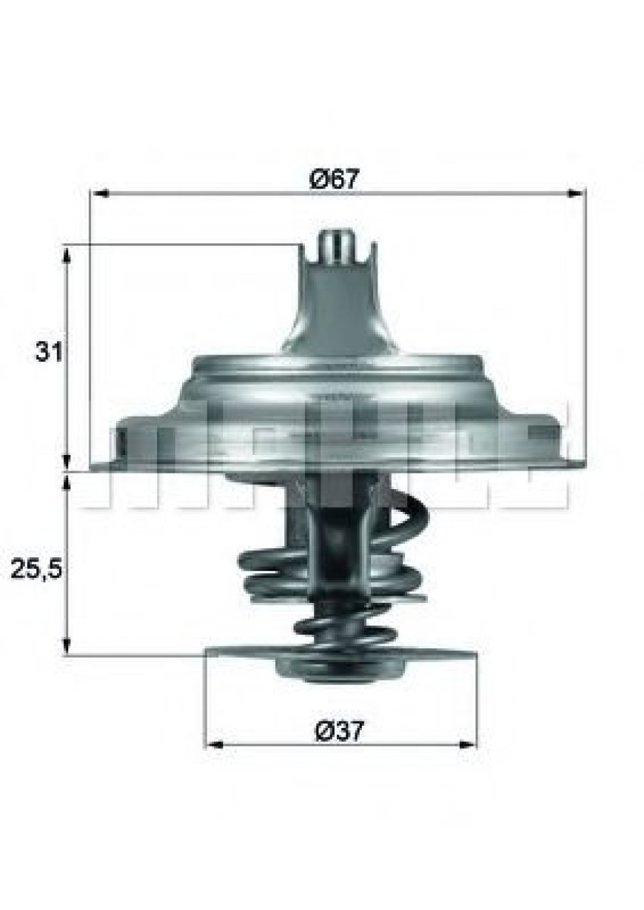 Termostat,lichid racire AUDI ALLROAD (4BH, C5) (2000 - 2005) MAHLE ORIGINAL TX 25 87D piesa NOUA