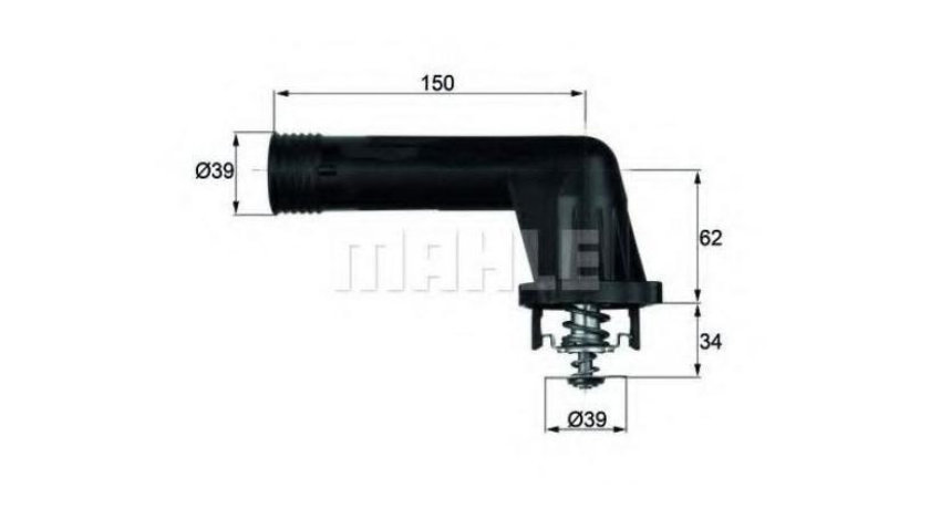 Termostat,lichid racire BMW 5 (E34) 1987-1995 #2 11531247125