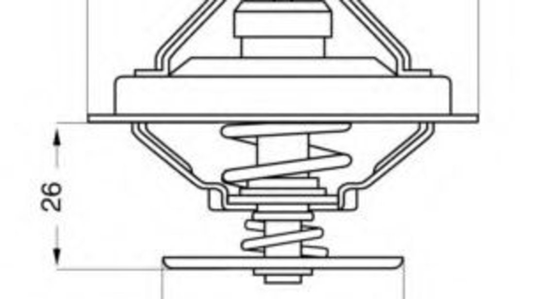 Termostat,lichid racire BMW Seria 3 Cupe (E36) (1992 - 1999) WAHLER 4235.80D piesa NOUA