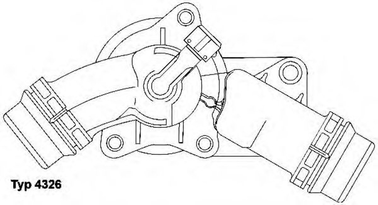 Termostat,lichid racire BMW Seria 3 (E46) (1998 - 2005) WAHLER 4326.97D piesa NOUA