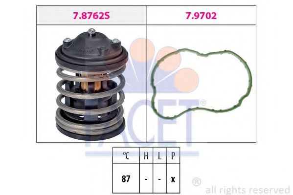 Termostat,lichid racire BMW X6 (F16, F86) (2014 - 2016) FACET 7.8827 piesa NOUA