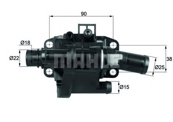 Termostat,lichid racire CITROEN C4 Grand Picasso I (UA) (2006 - 2016) MAHLE ORIGINAL TH 41 83 piesa NOUA