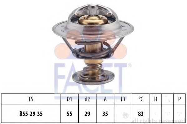 Termostat,lichid racire CITROEN C5 II (RC) (2004 - 2016) FACET 7.8323S piesa NOUA