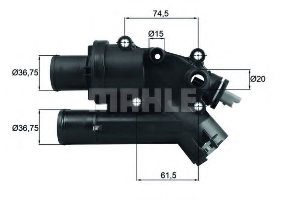 Termostat,lichid racire CITROEN C5 III Break (TD) (2008 - 2016) MAHLE ORIGINAL TH 46 83 piesa NOUA