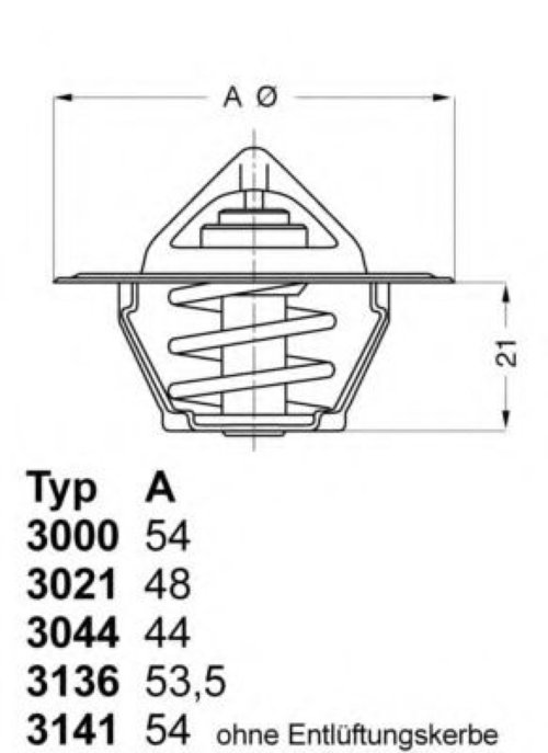 Termostat,lichid racire CITROEN XANTIA Estate (X1) (1995 - 1998) WAHLER 3136.82D50 piesa NOUA