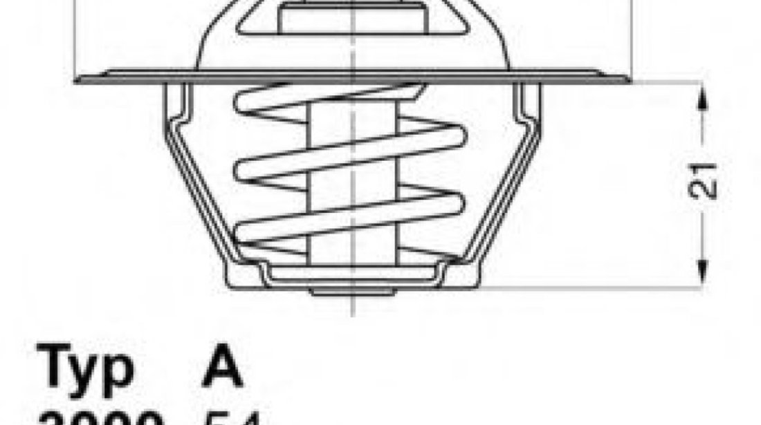 Termostat,lichid racire CITROEN XANTIA (X1) (1993 - 1998) WAHLER 3136.82D50 piesa NOUA