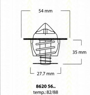 Termostat,lichid racire CITROEN XSARA Caroserie (2000 - 2005) TRISCAN 8620 5682 piesa NOUA