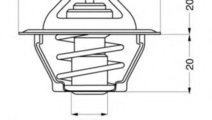 Termostat,lichid racire DAEWOO CIELO limuzina (KLE...