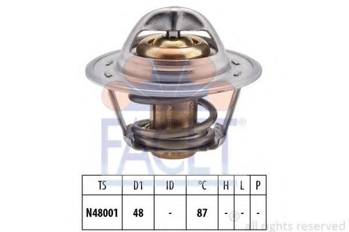 Termostat,lichid racire DAEWOO LANOS (KLAT) (1997 - 2016) FACET 7.8374S piesa NOUA