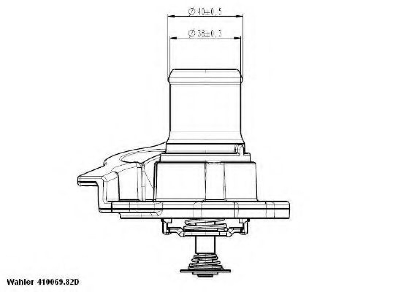 Termostat,lichid racire FIAT DUCATO bus (250, 290) (2006 - 2016) WAHLER 410937.82D piesa NOUA