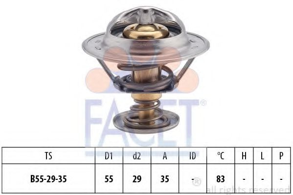 Termostat,lichid racire FIAT DUCATO platou / sasiu (244) (2002 - 2016) FACET 7.8323S piesa NOUA