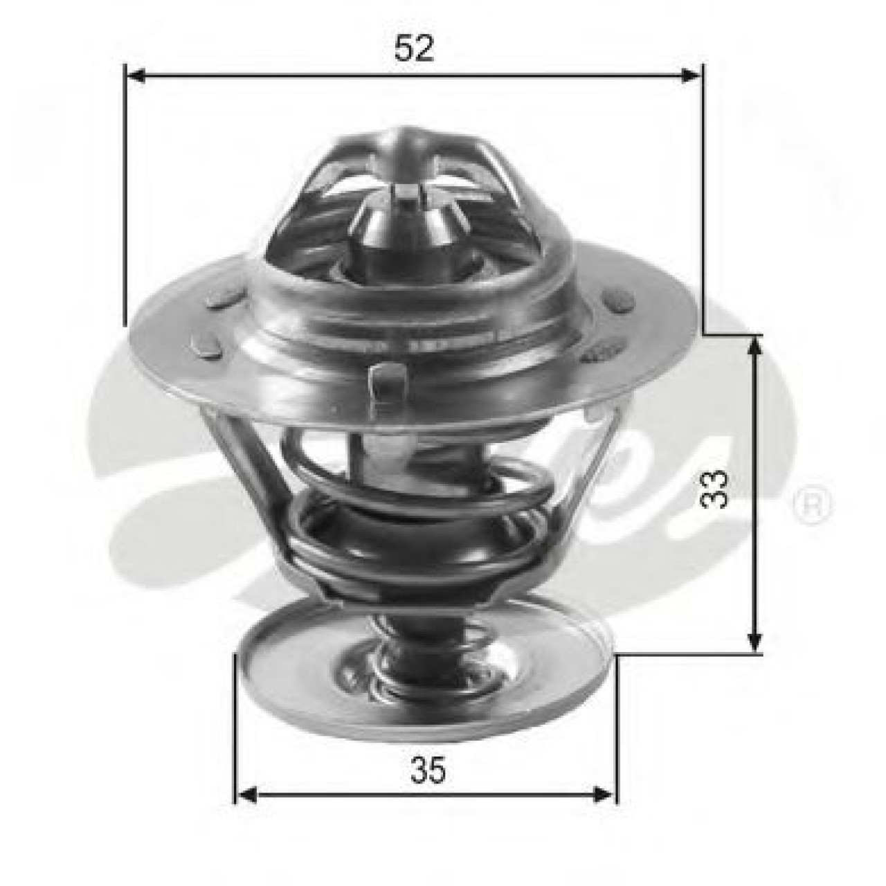 Termostat,lichid racire FORD FOCUS (DAW, DBW) (1998 - 2007) GATES TH12588G1 piesa NOUA