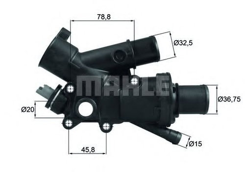 Termostat,lichid racire FORD FOCUS III (2010 - 2016) MAHLE ORIGINAL TH 43 83 piesa NOUA