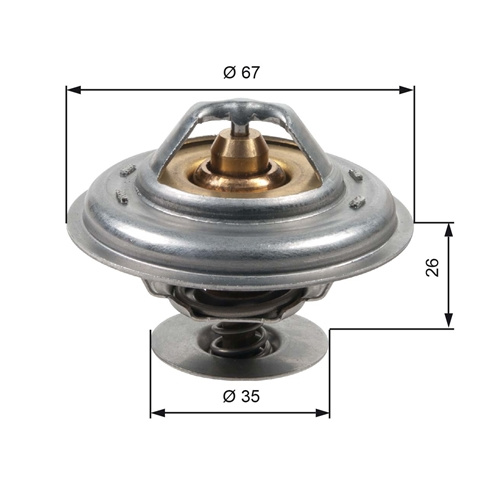 Termostat,lichid Racire Gates Vw TH13287G1