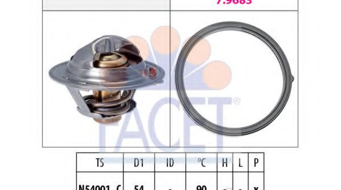 Termostat,lichid racire KIA PRO CEED (ED) (2008 - 2013) FACET 7.8802 piesa NOUA