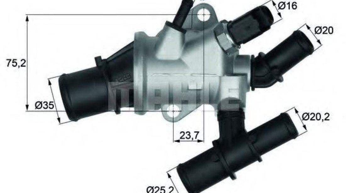 Termostat,lichid racire LANCIA LYBRA (839AX) (1999 - 2005) MAHLE ORIGINAL TI 162 88 piesa NOUA