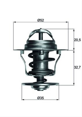 Termostat,lichid Racire Mahle Original Ford TX 12 88D