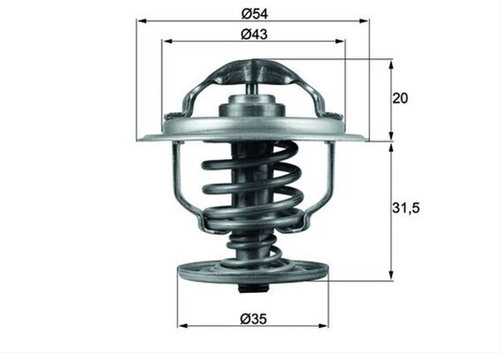 Termostat,lichid Racire Mahle Original Vag TX 109 87D