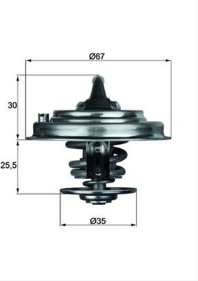 Termostat,lichid Racire Mahle Original Vag TX 30 87D