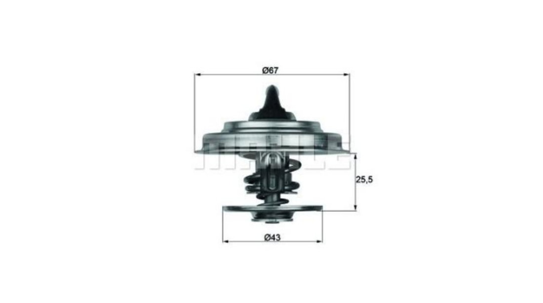 Termostat,lichid racire Mercedes 709,711,809,811 LK/LN2 1984-1998 #2 0002037075