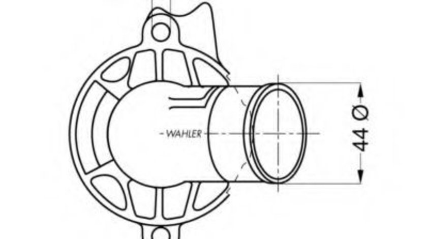 Termostat,lichid racire MERCEDES C-CLASS (W203) (2000 - 2007) WAHLER 4281.87D piesa NOUA