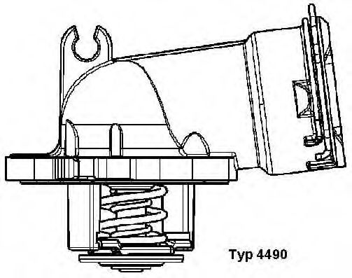 Termostat,lichid racire MERCEDES CLK Cabriolet (A209) (2003 - 2010) WAHLER 4490.87D piesa NOUA