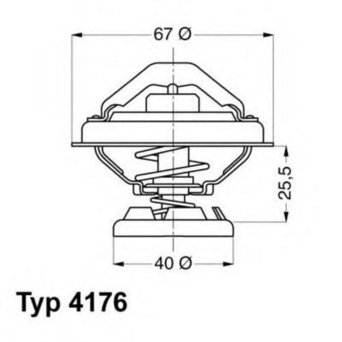 Termostat,lichid racire MERCEDES VARIO combi (1996 - 2016) WAHLER 4176.85D piesa NOUA