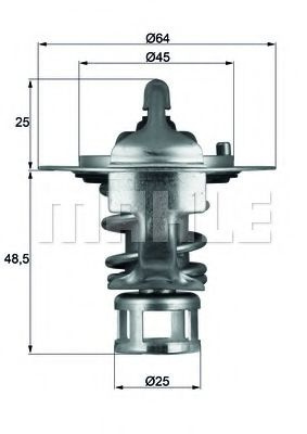 Termostat,lichid racire NISSAN PATROL GR V Wagon (Y61) (1997 - 2016) MAHLE ORIGINAL TX 65 82 piesa NOUA