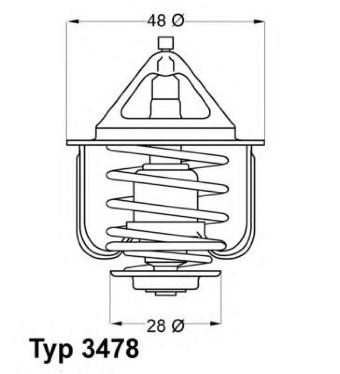 Termostat,lichid racire NISSAN PRIMERA Break (WP11) (1996 - 2002) WAHLER 3478.82D piesa NOUA